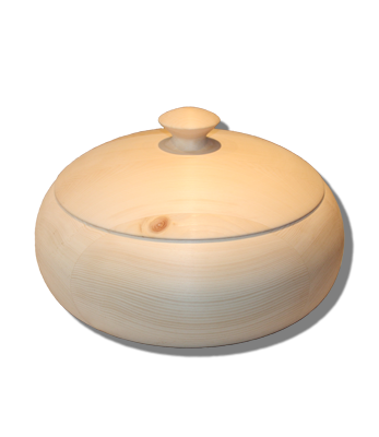 zum Öffnen auf den Deckel klicken Brottopf geschlossen